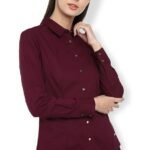 Van Heusen Women's Polyester Regular Fit Shirt
