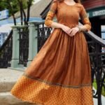 Cotton Brown Color Supreme Readymade Kurti